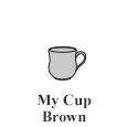 My Cup Brown (φ8.5cm H9cm [a handle exclude.])