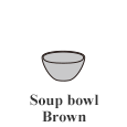 Soup bowl Brown (φ13cm H7cm)